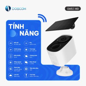 CAMERA 4G DA6.1 PRO – LẮP ĐẶT LINH HOẠT MỌI VỊ TRÍ, THEO DÕI TỪ XA