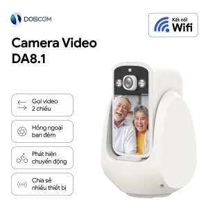 CAMERA WIFI DA-8.1 DOSCOM CAMERA GỌI 2 CHIỀU, MÀN HÌNH 2,8 INCH